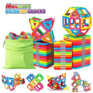 30PCS Big Size Magnetic Tiles STEM Sensory Building Toys