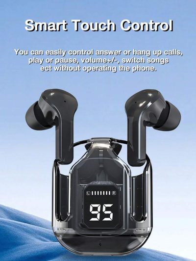 Translucent BT5.3 Wireless Earbuds