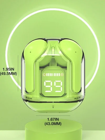 Translucent BT5.3 Wireless Earbuds