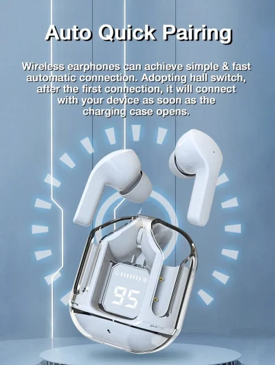 Translucent BT5.3 Wireless Earbuds